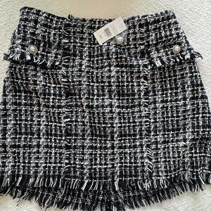 Fashion to Figure Black and White Tweed Skirt